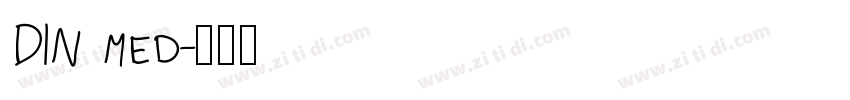 DIN med字体转换